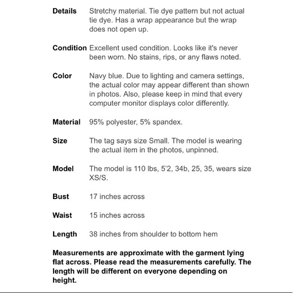 MICHAEL KORS Blue Tie Dye Dress S Small - Picture 8 of 8